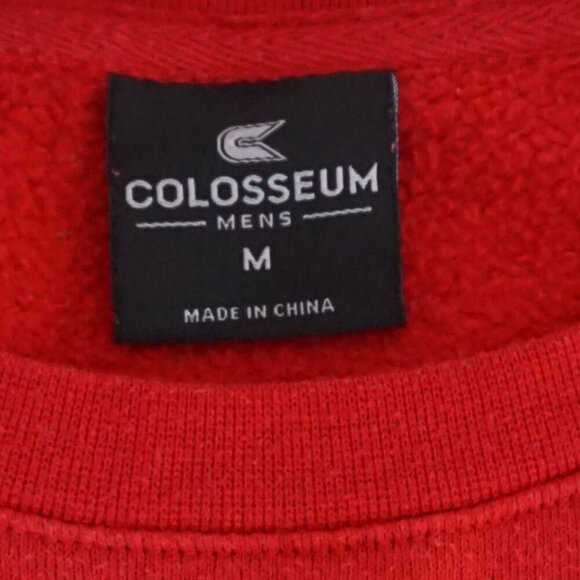 Ohio State Buckeyes Red Embroidered Cotton Blend Trunac Sweater By Coliseum M - Picture 10 of 10